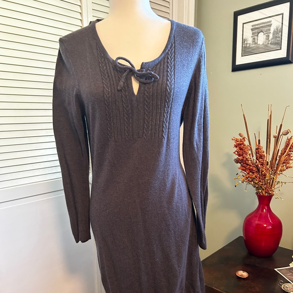 Royal Robbins sweater dress. Gray color. Size large. Never worn.